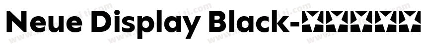 Neue Display Black字体转换